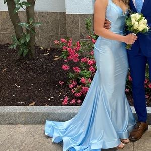 Jessica angel prom dress style 737 light blue size xs